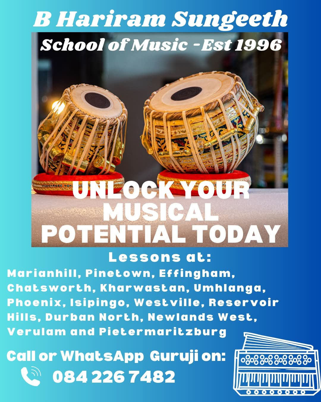 Music lessons poster